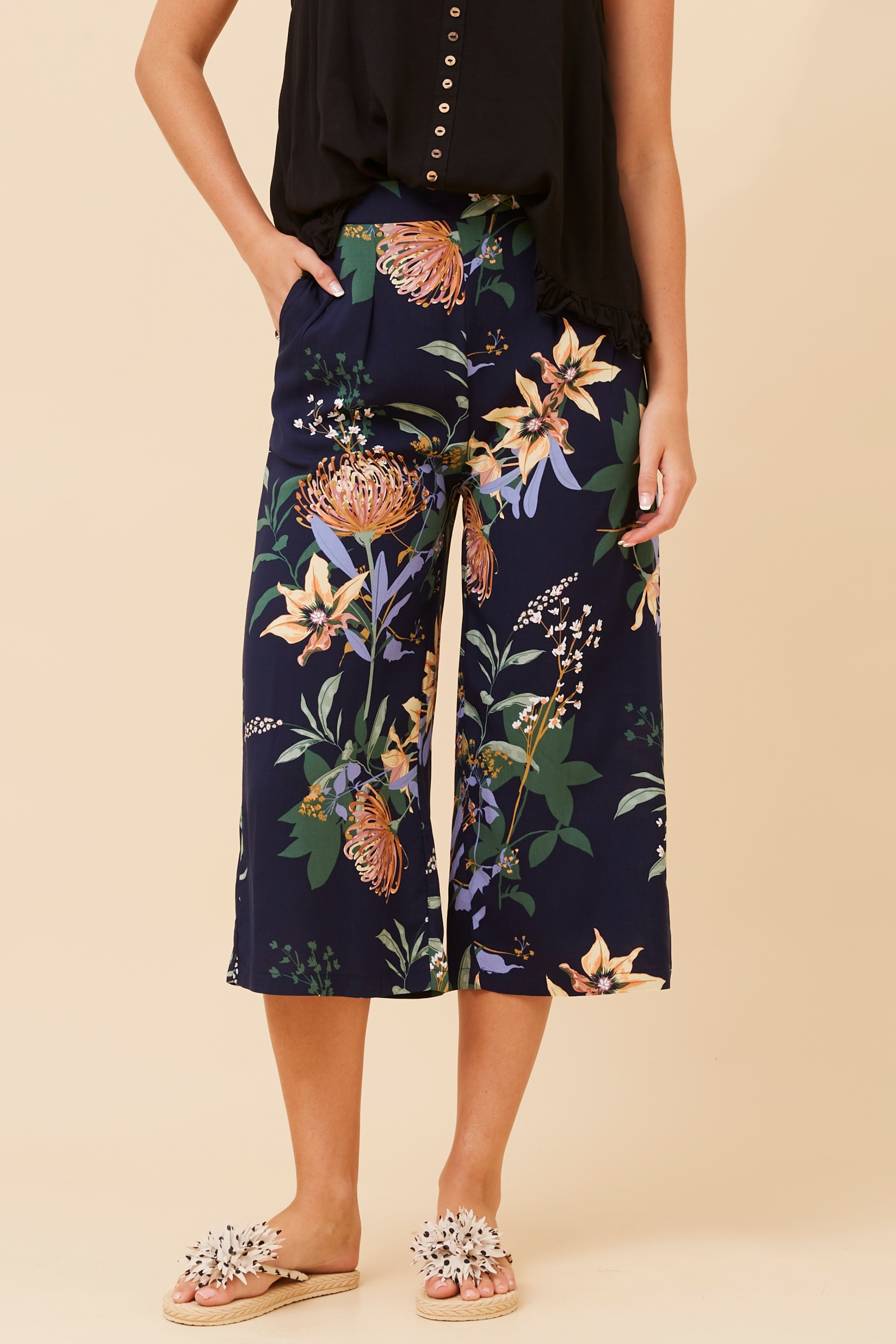 OXANA FLORAL CULOTTES
