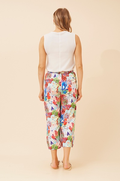 OXANA MULTICOLOURED CULOTTE PANTS