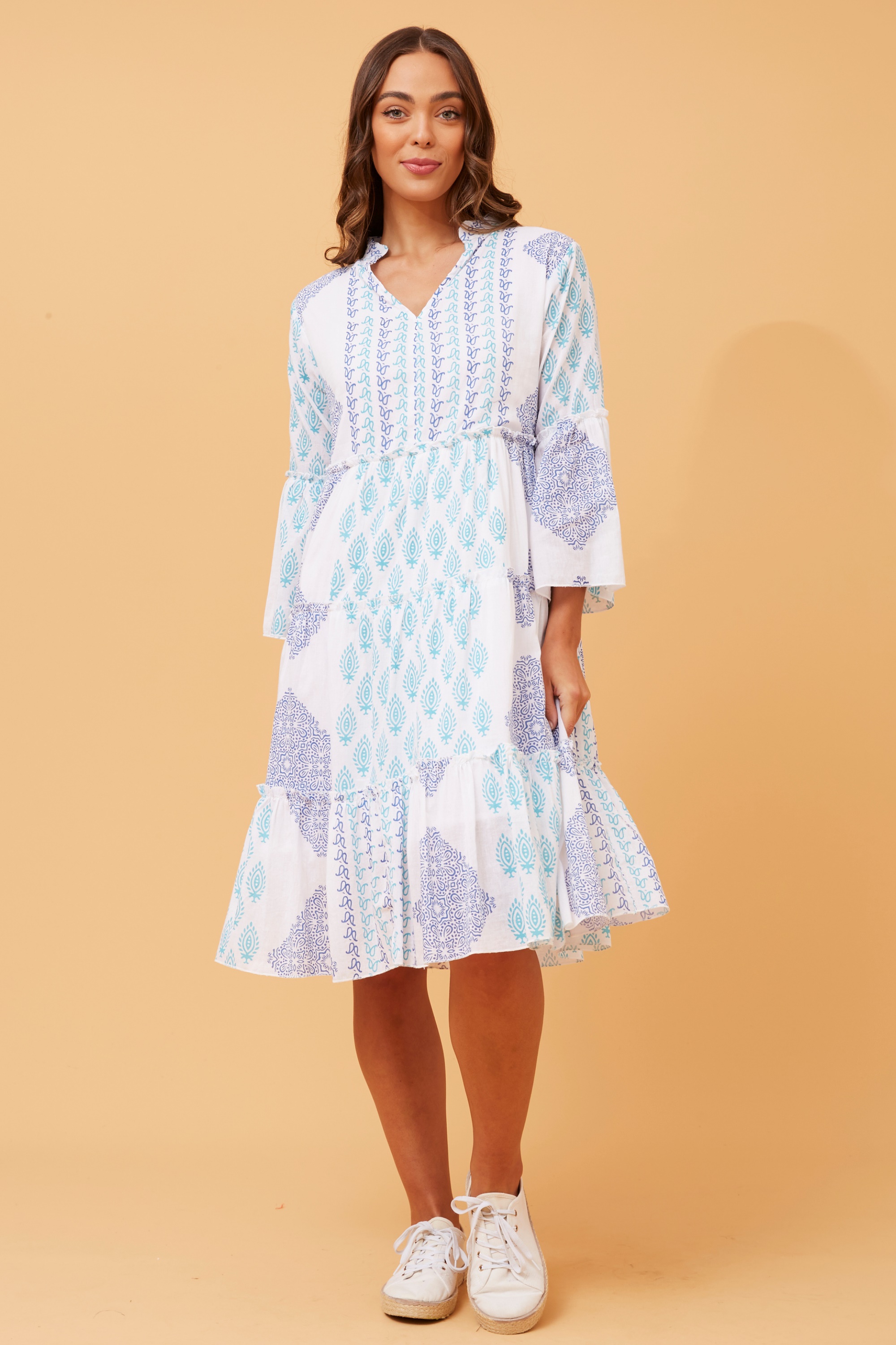 Paget boho tiered short dress & Buy Online & Femme Connection