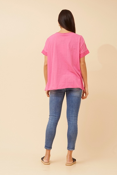 PALIMA FOIL PRINT LINEN TOP