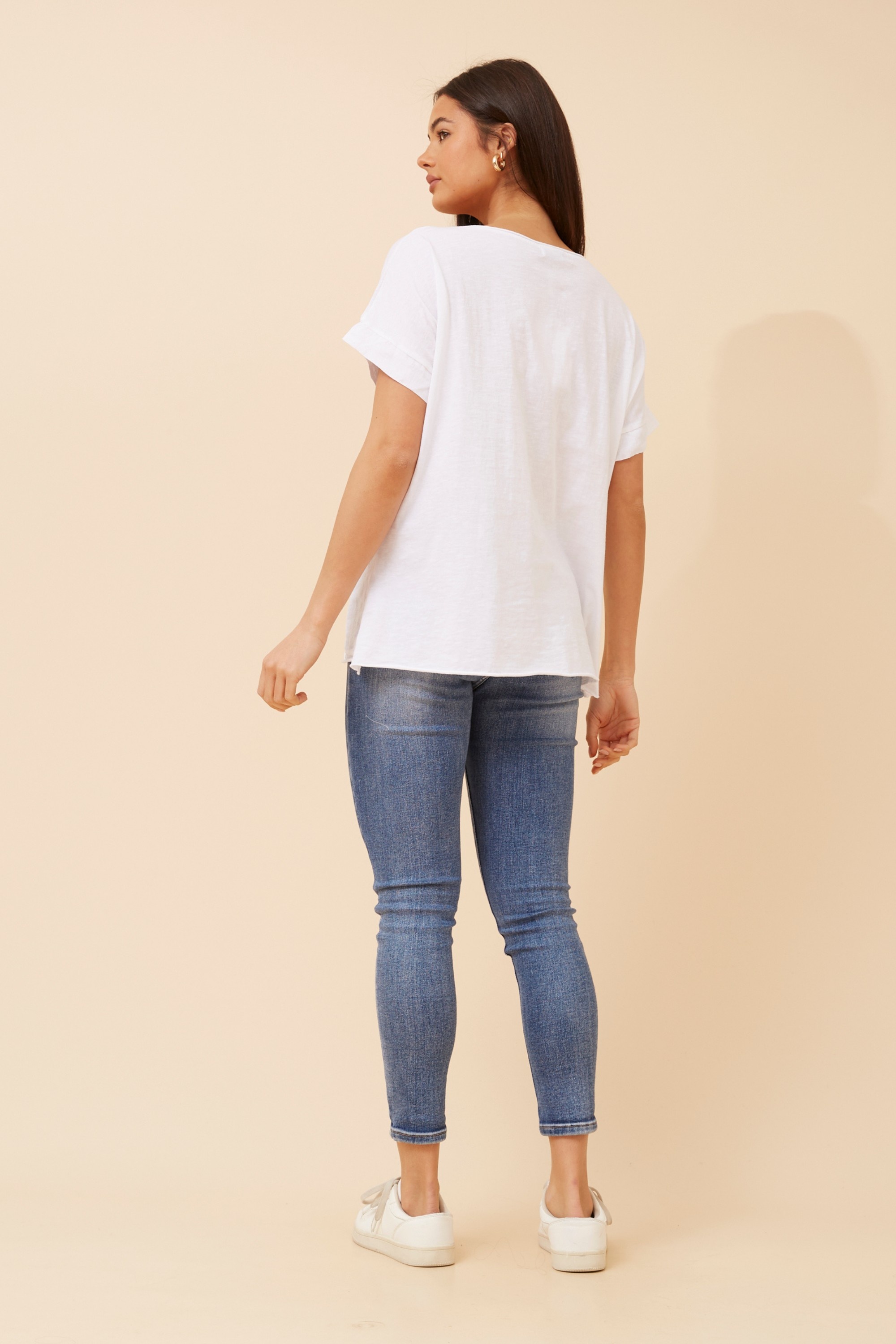 PALIMA FOIL PRINT LINEN TOP