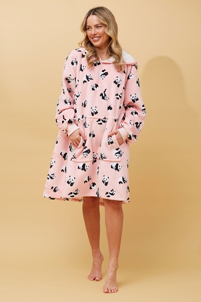 PANDA SNUGGLE BLANKET HOODIE