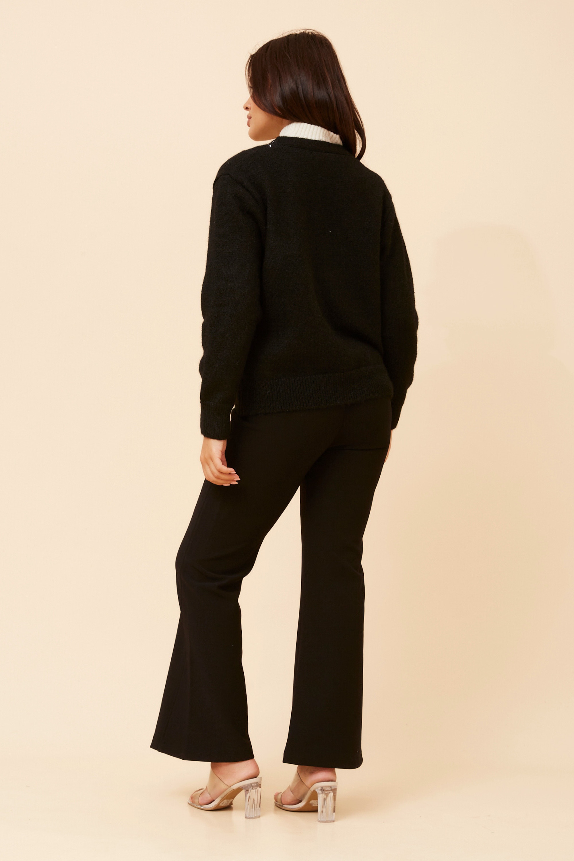 PAOLINA LUREX KNIT CARDIGAN