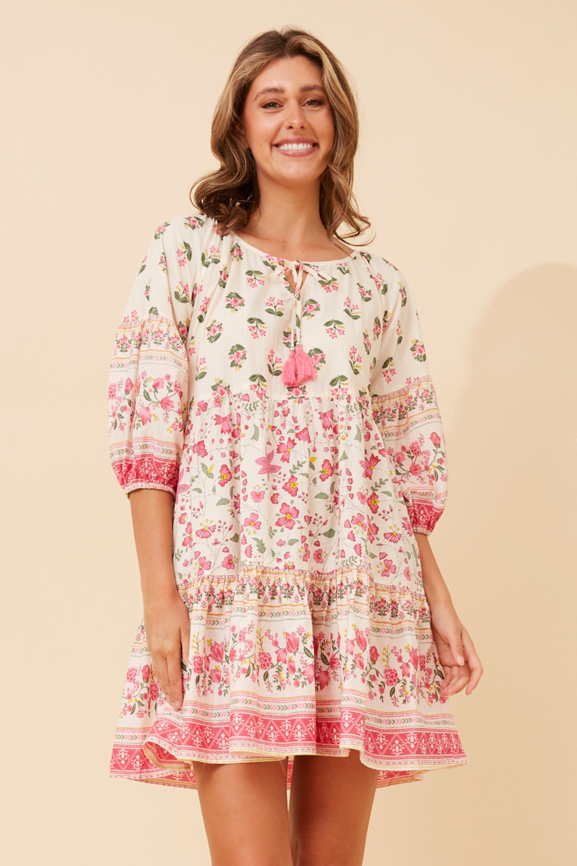 PARVATI FLORAL TIERED DRESS