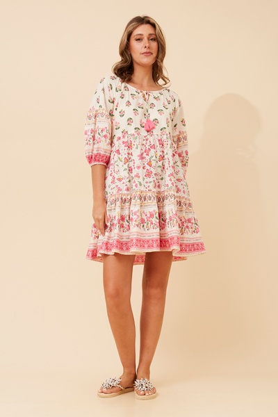 PARVATI FLORAL TIERED DRESS
