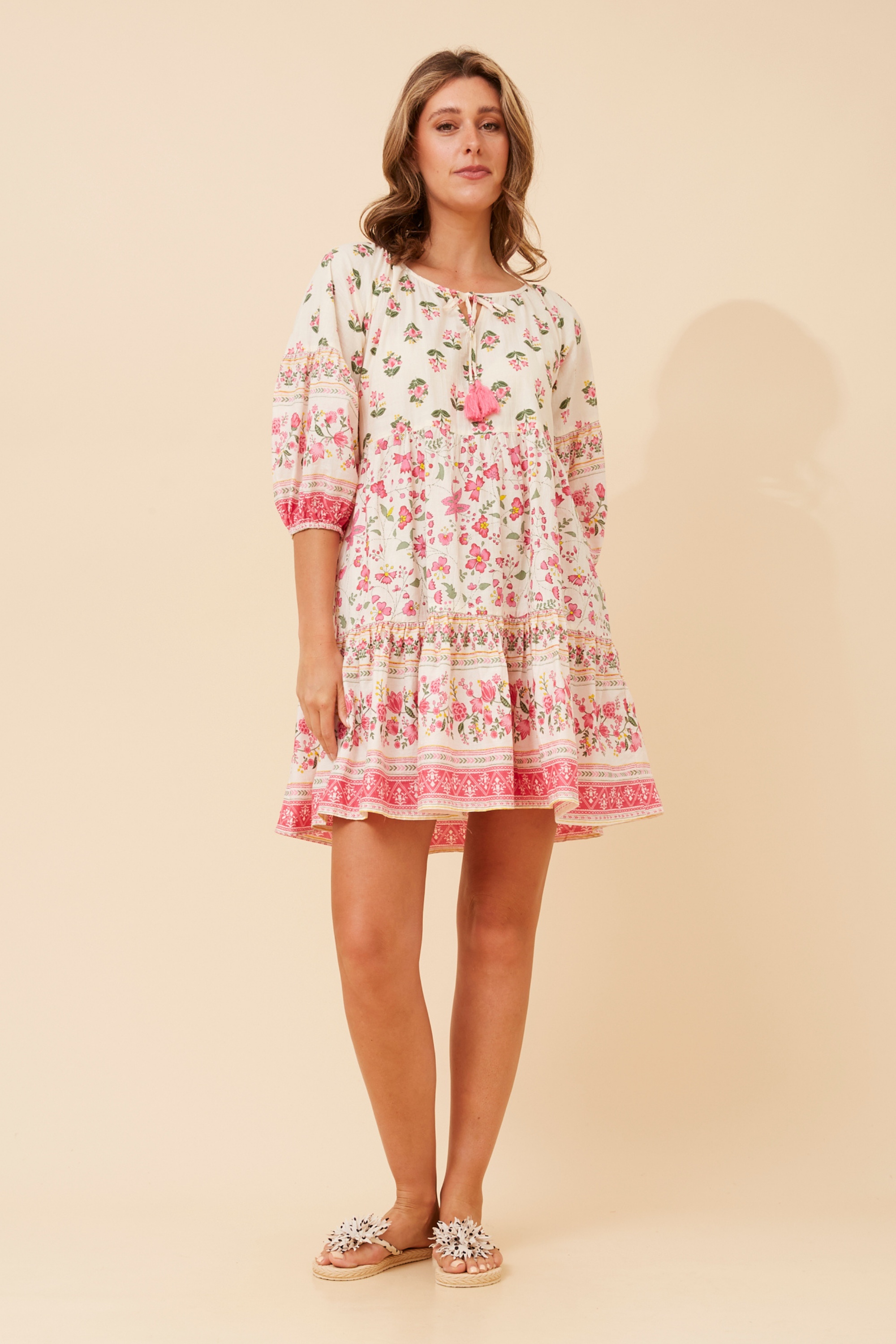 PARVATI FLORAL TIERED DRESS
