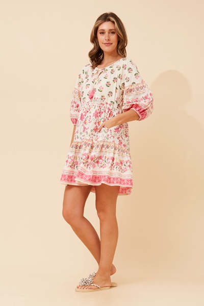 PARVATI FLORAL TIERED DRESS