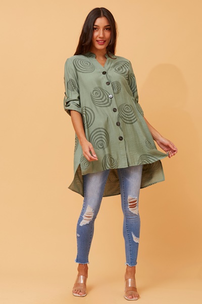 PATIA ABSTRACT PRINT SHIRT