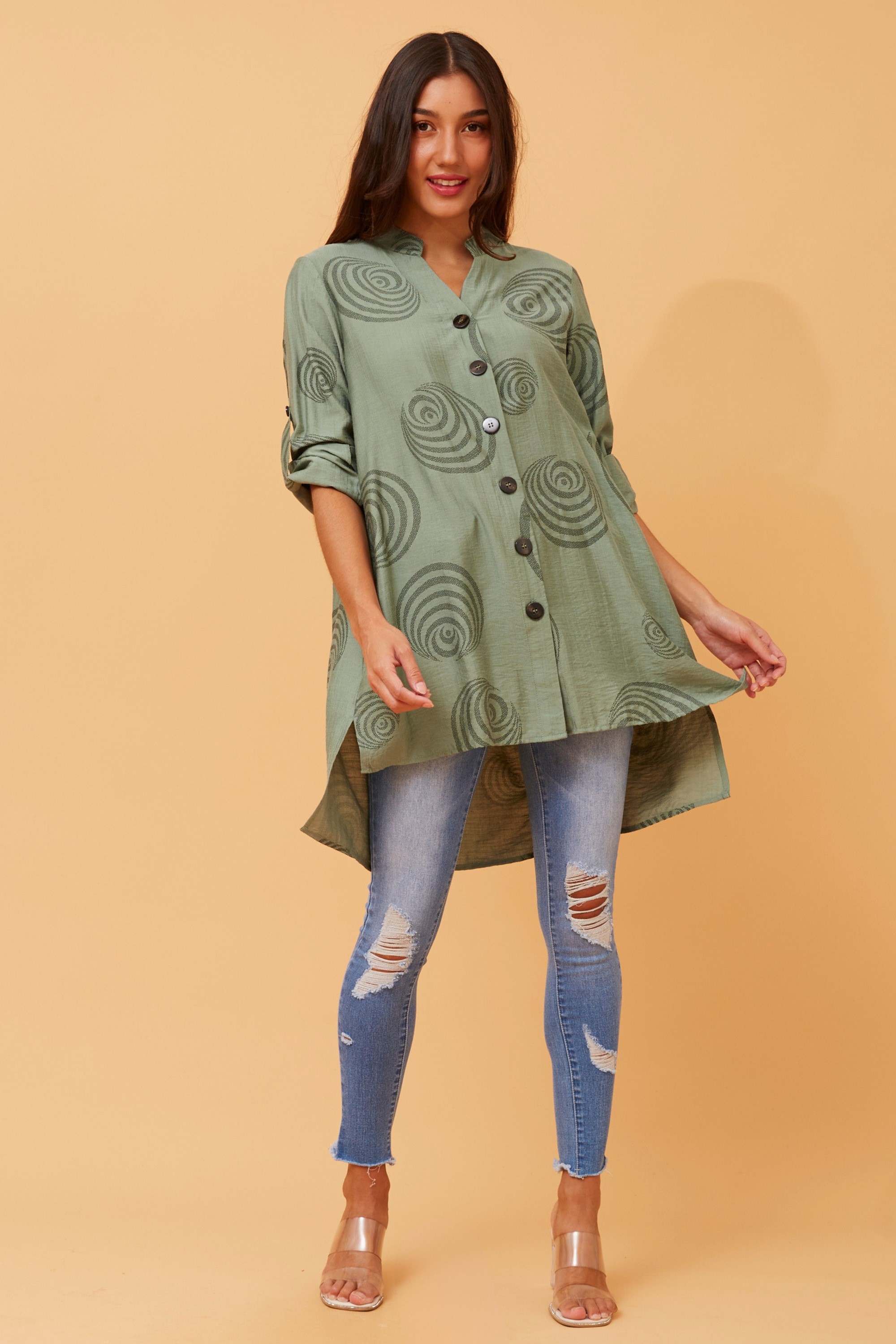 PATIA ABSTRACT PRINT SHIRT