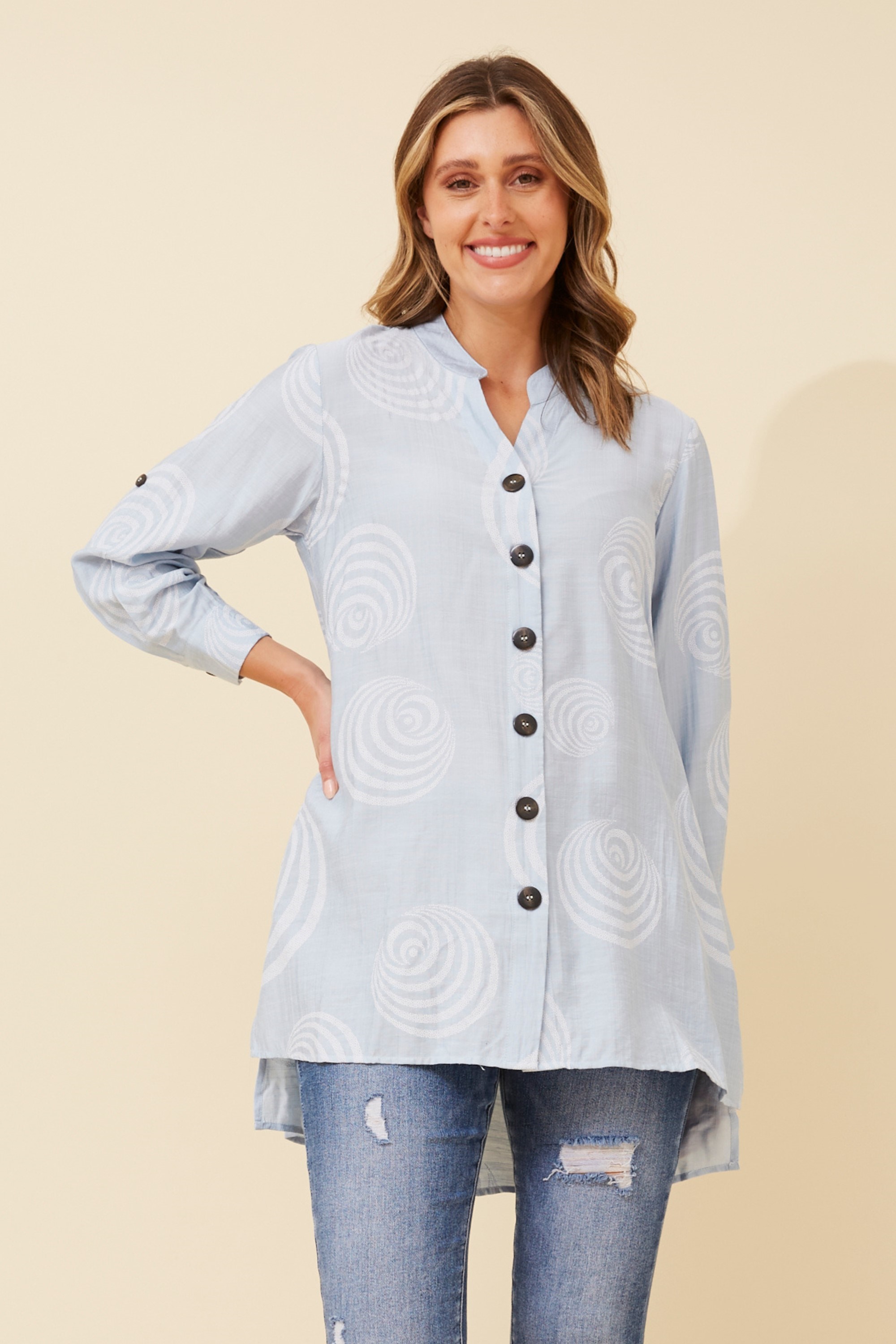 PATIA ABSTRACT PRINT SHIRT