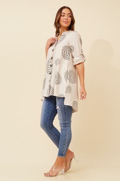 PATIA ABSTRACT PRINT SHIRT