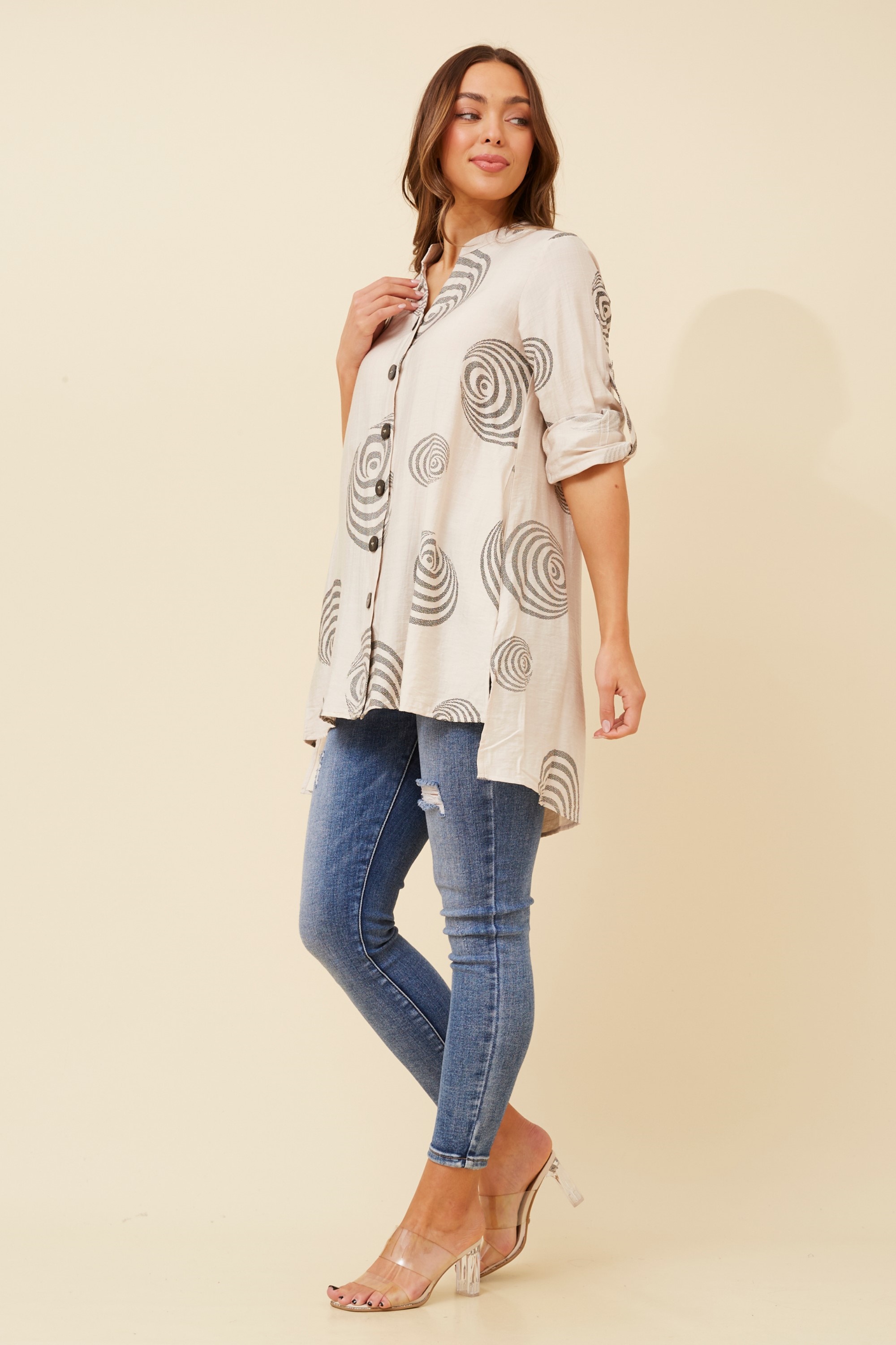 PATIA ABSTRACT PRINT SHIRT