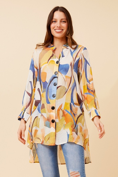 PATIA ABSTRACT PRINT SHIRT