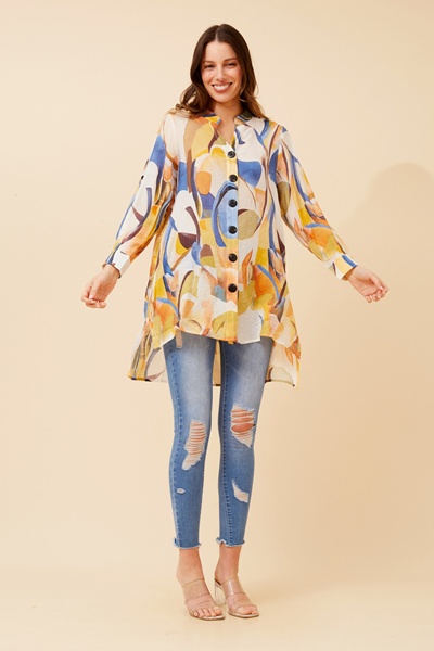 PATIA ABSTRACT PRINT SHIRT