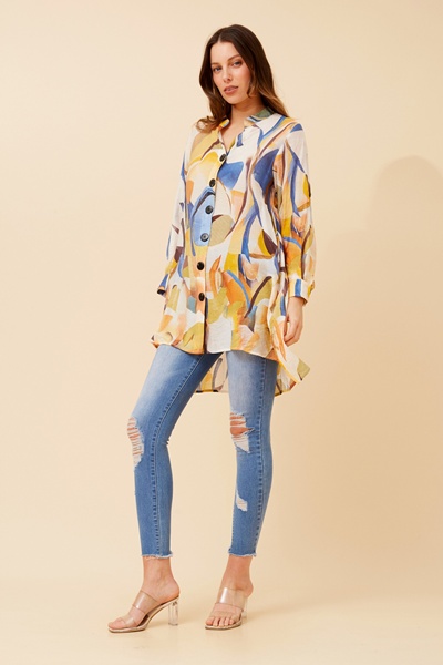 PATIA ABSTRACT PRINT SHIRT