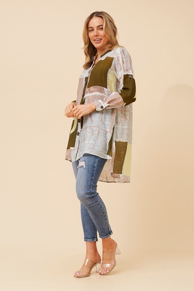 PATIA NEWSPAPER PRINT TUNIC