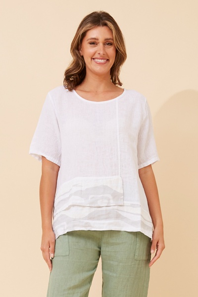 PATRIZIA LINEN TOP