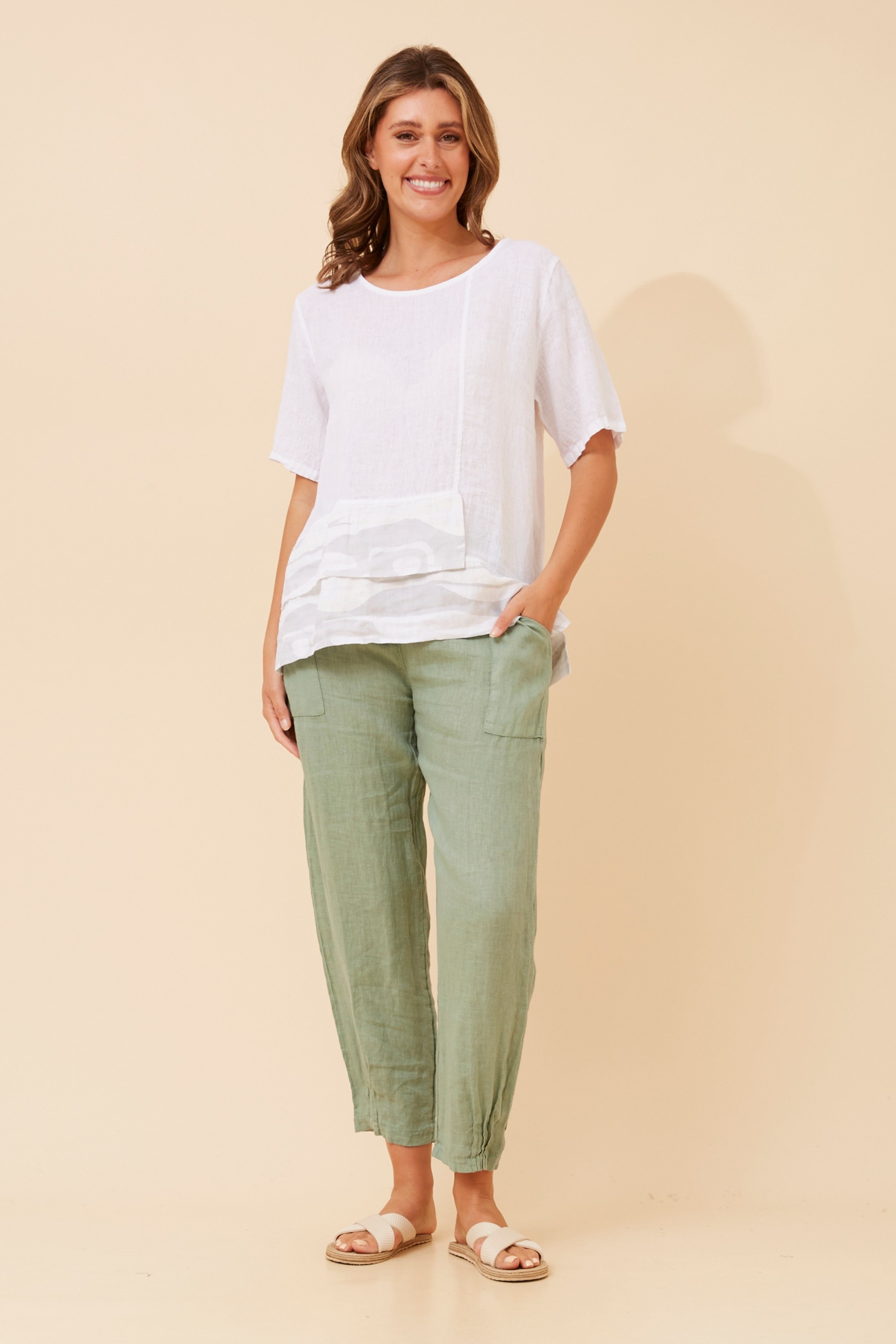 PATRIZIA LINEN TOP