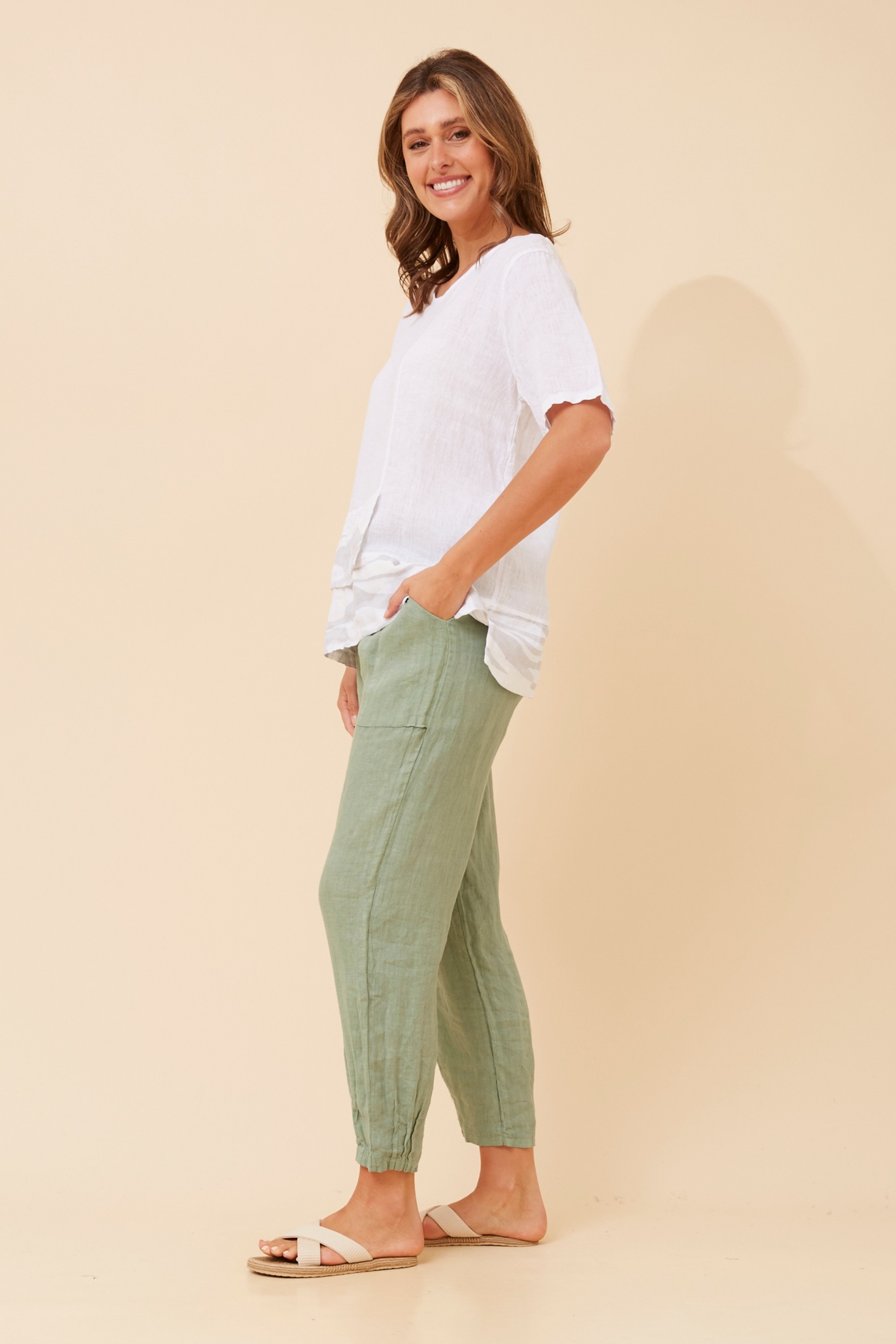 PATRIZIA LINEN TOP