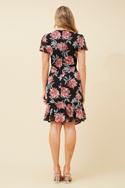 PATTI FLORAL WRAP DRESS