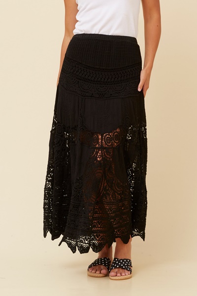 PATTINA CROCHET LACE SKIRT