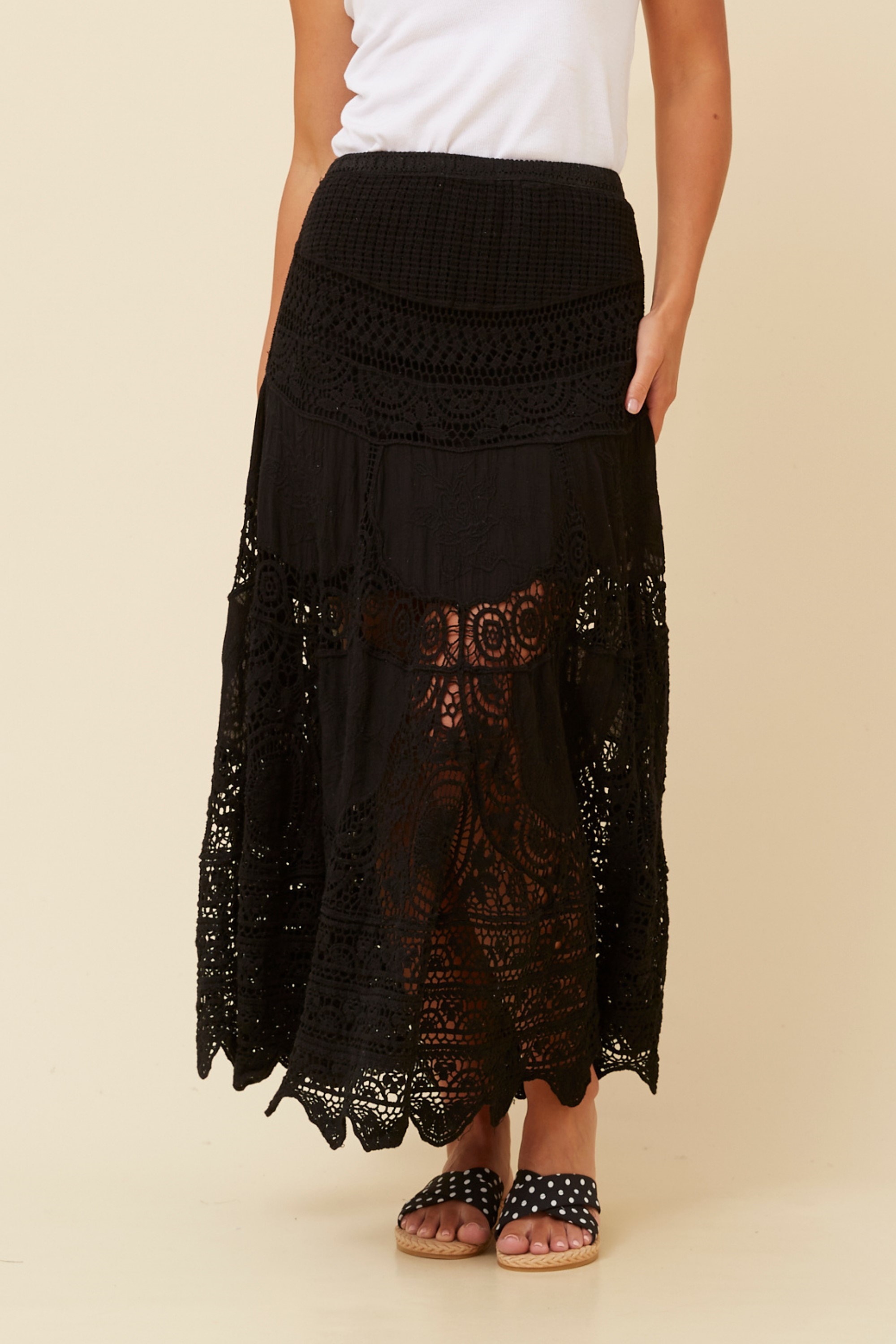 PATTINA CROCHET LACE SKIRT