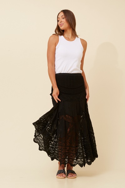 PATTINA CROCHET LACE SKIRT