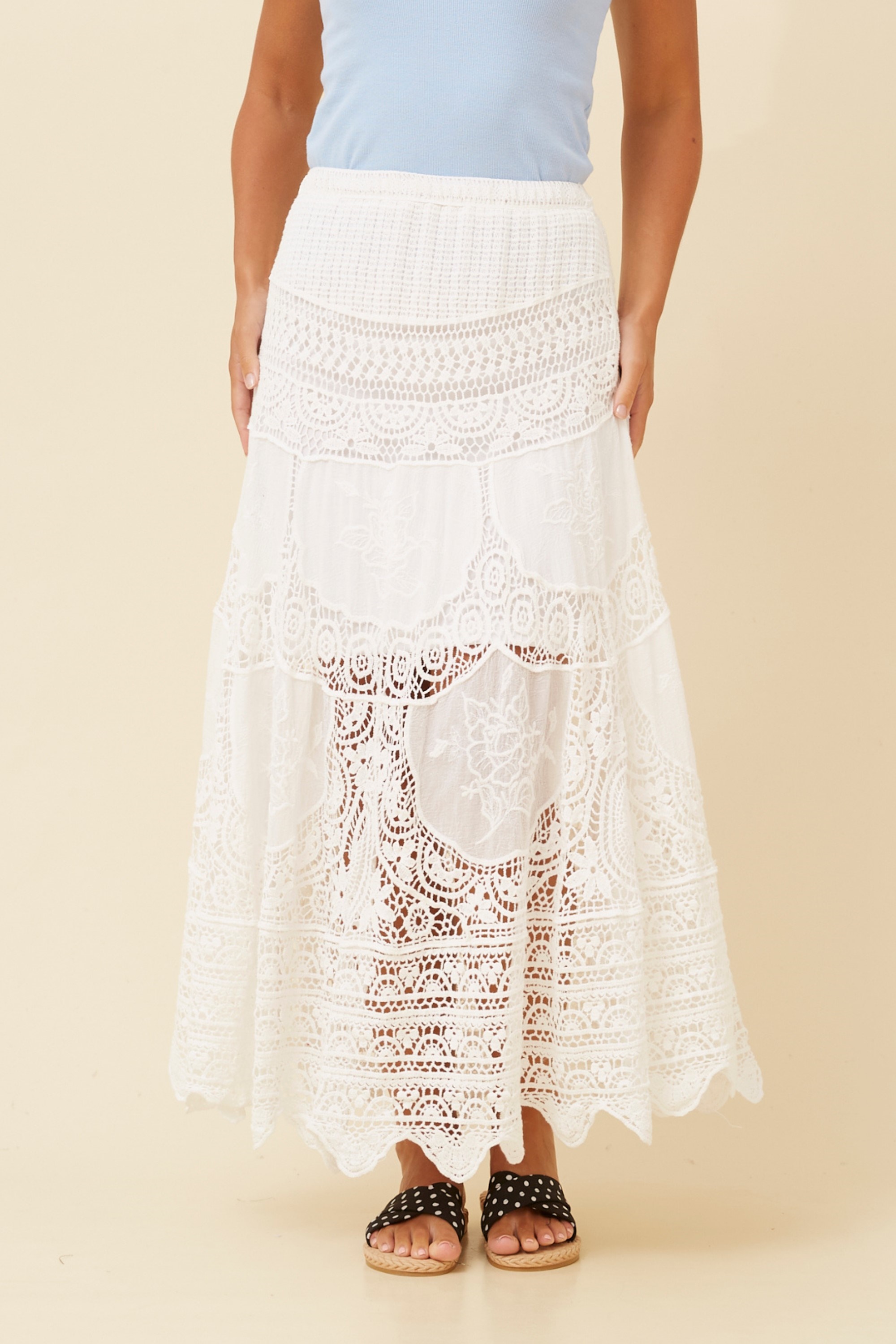 PATTINA CROCHET LACE SKIRT
