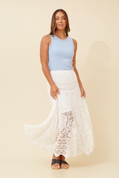 PATTINA CROCHET LACE SKIRT