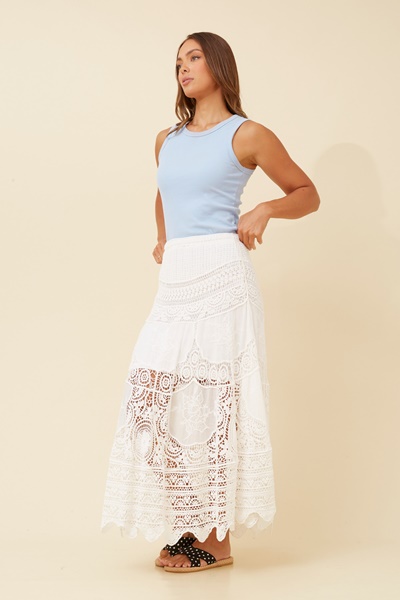 PATTINA CROCHET LACE SKIRT