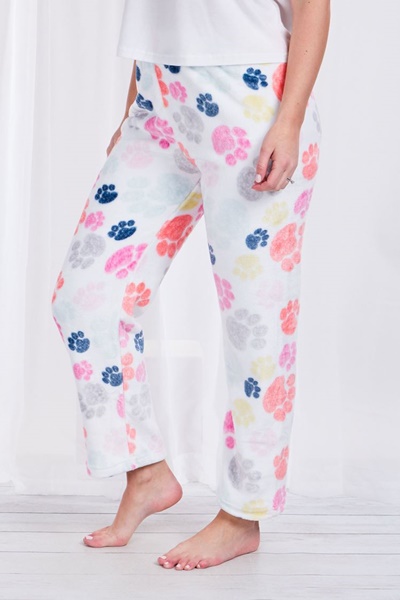 PAW PRINT PLUSH PYJAMA PANTS | FEMME 