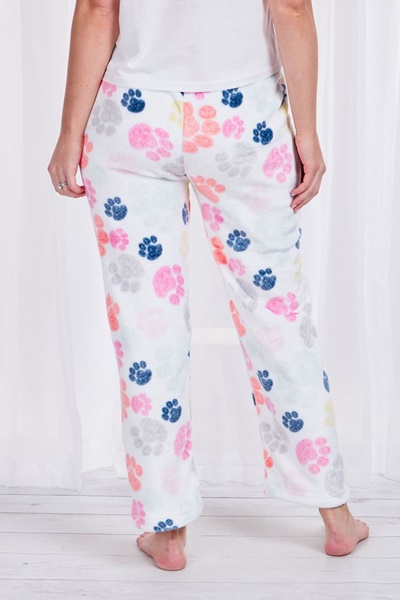 PAW PRINT PLUSH PYJAMA PANTS | FEMME 