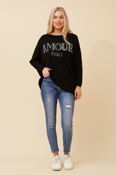 PAXIA EMBELLISHED KNIT JUMPER