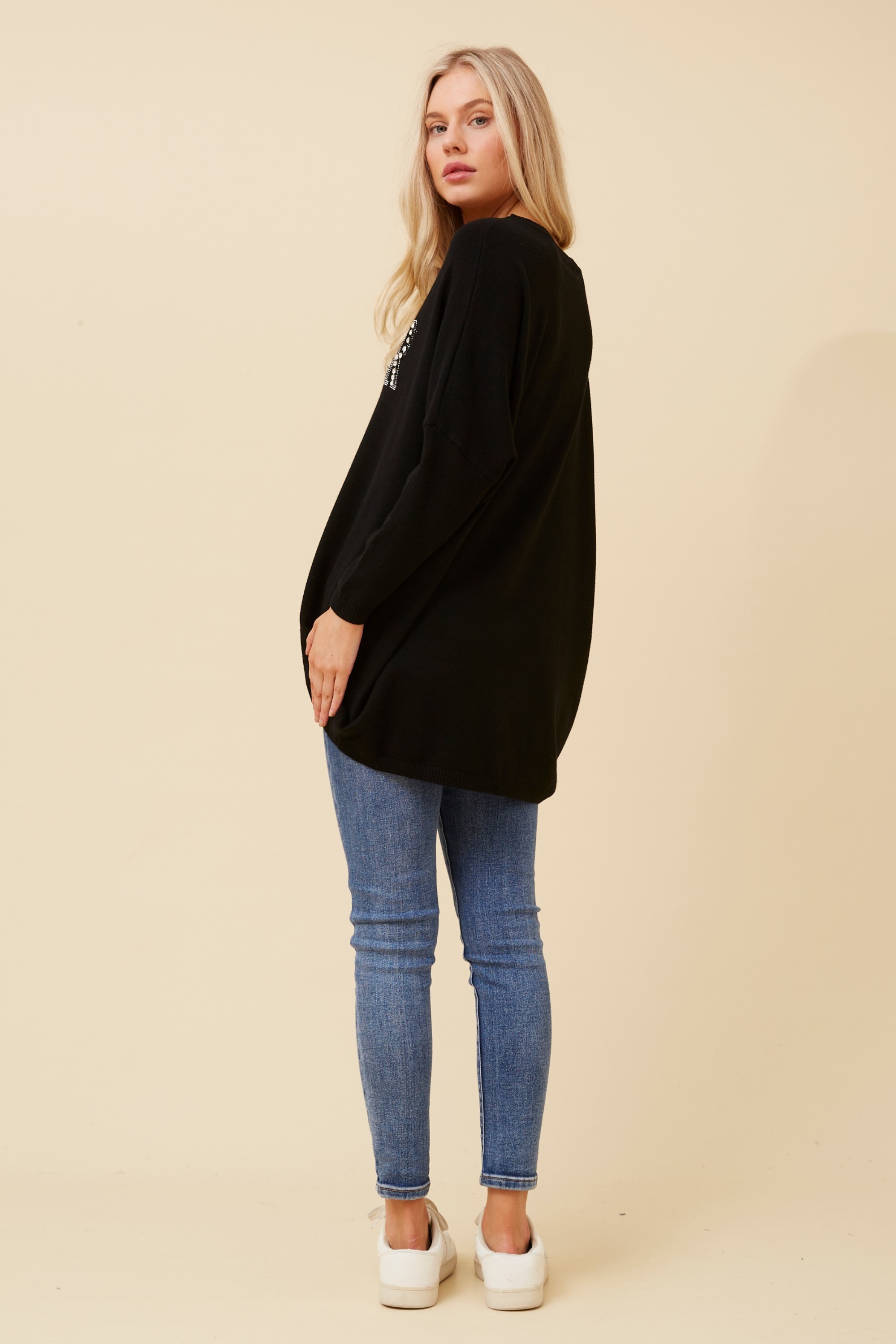 PAXIA EMBELLISHED KNIT JUMPER