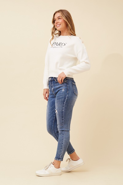 PAXTON EMBROIDERED KNIT JUMPER