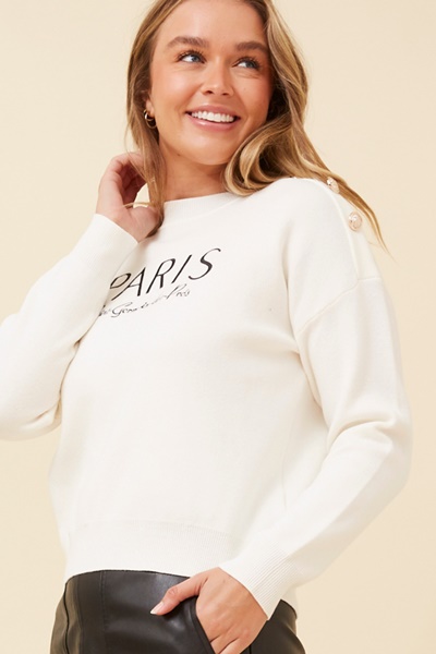 PAXTON EMBROIDERED KNIT JUMPER