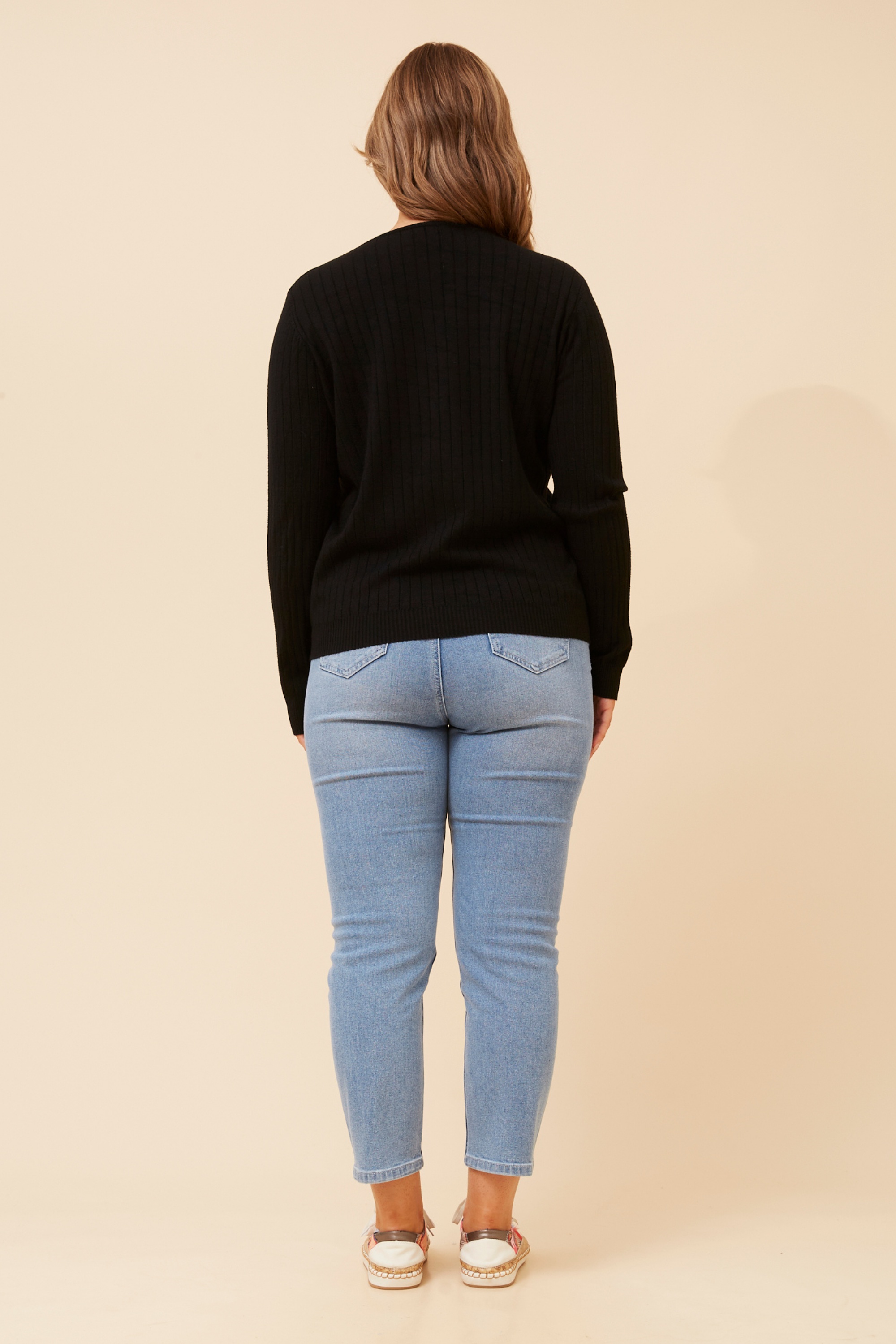PAZ SOLID KNIT PULLOVER