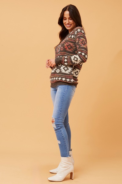 PENELOPE JACQUARD KNIT JUMPER