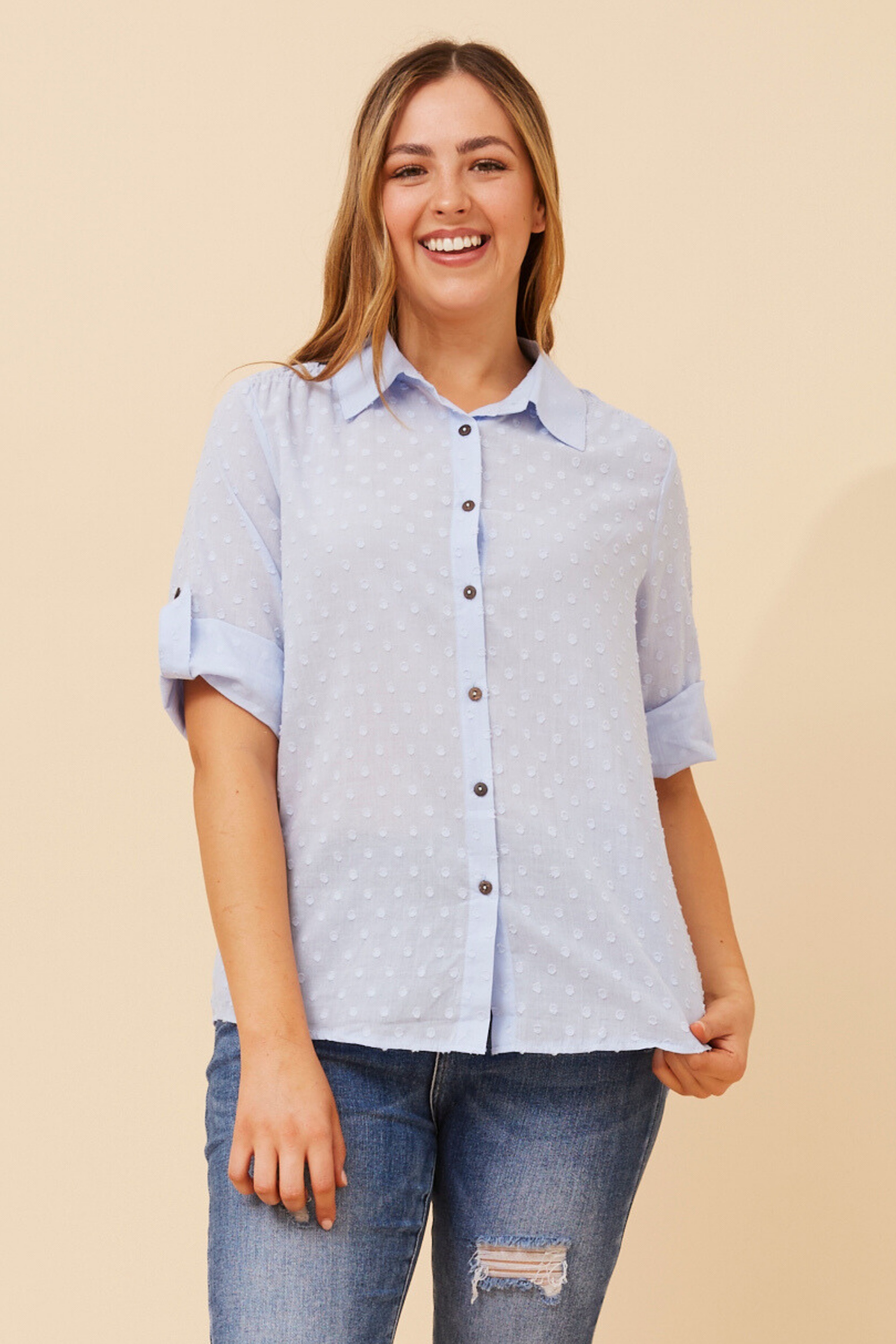 PEPPI SWISS-DOTS SHIRT