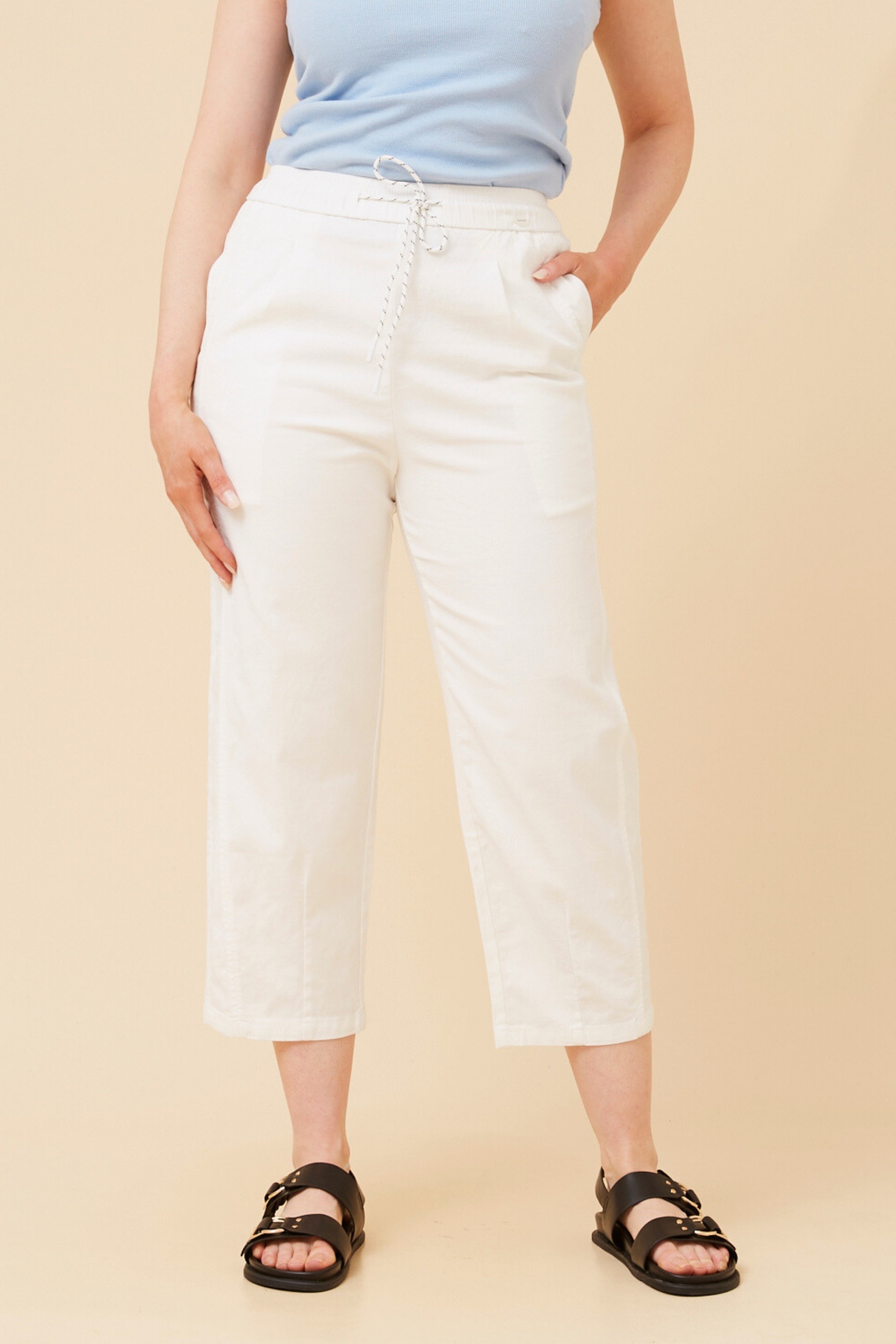 PERDITA CROP WIDE LEG PANTS