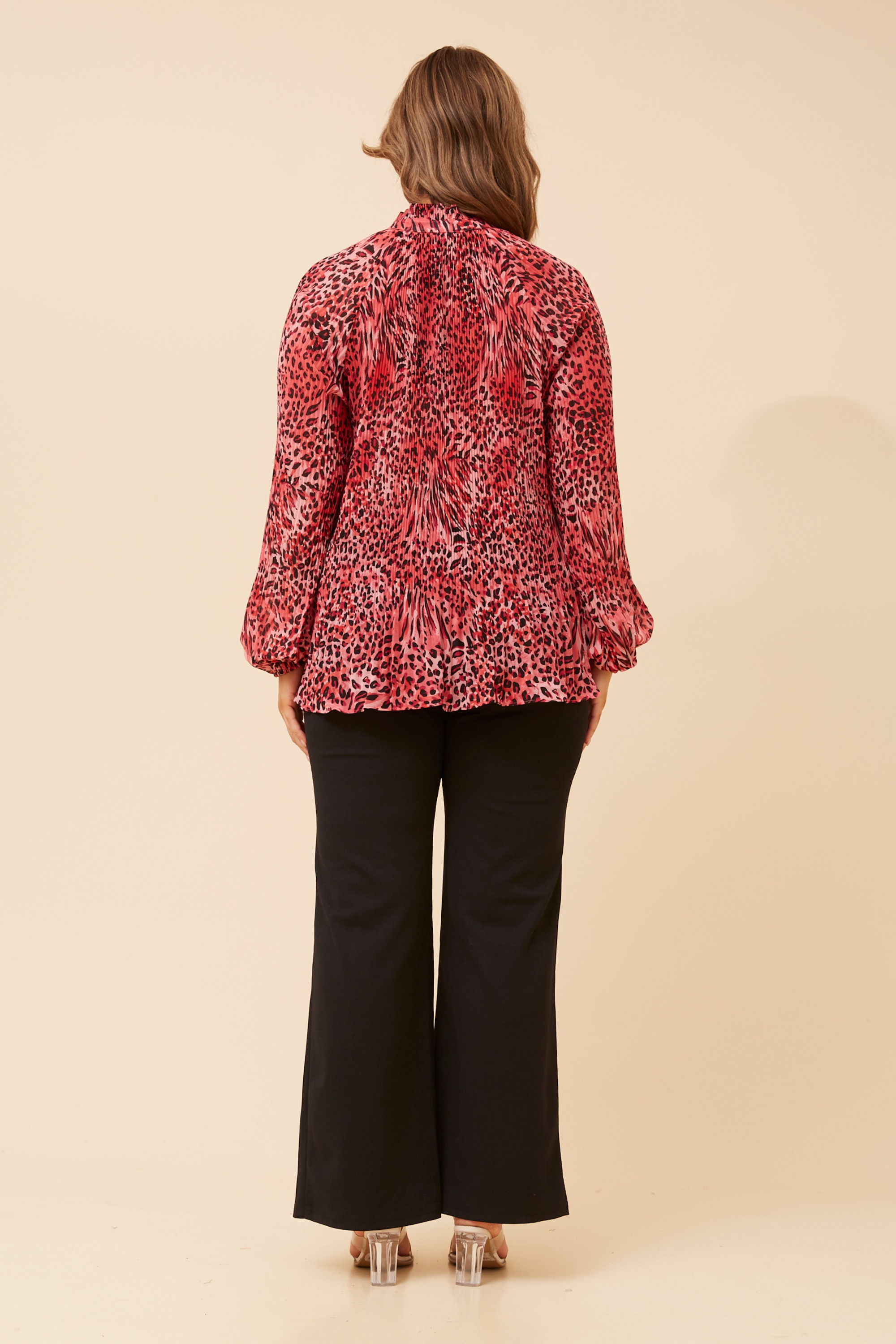 PETA ANIMAL PRINT BLOUSE
