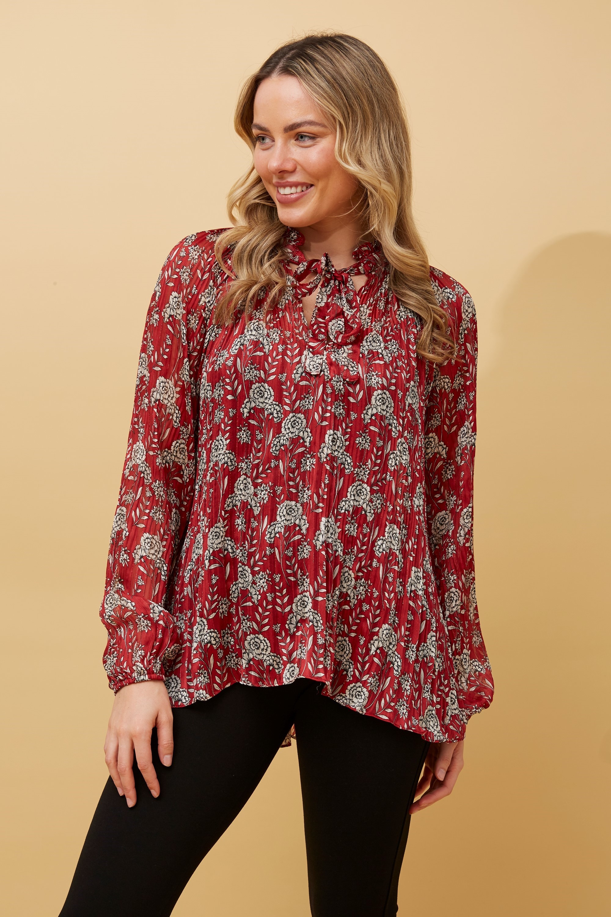Peta pleated blouse & Buy Online & Femme Connection