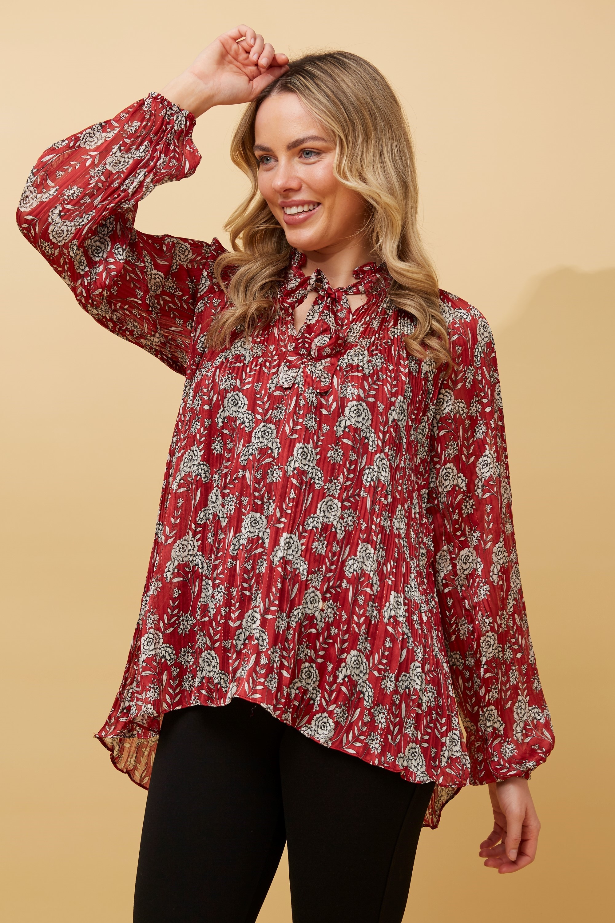 Peta pleated blouse & Buy Online & Femme Connection