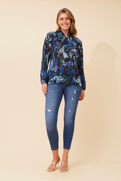 PETA PLEATED BLOUSE