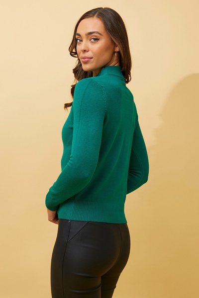 PETUNIA TURTLE NECK KNIT PULLOVER