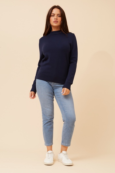 PETUNIA TURTLE NECK KNIT PULLOVER