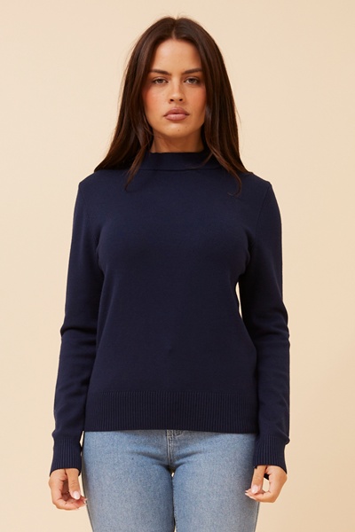 PETUNIA TURTLE NECK KNIT PULLOVER