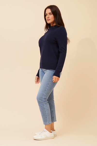 PETUNIA TURTLE NECK KNIT PULLOVER