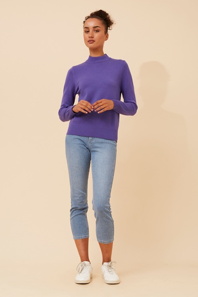 PETUNIA TURTLE NECK KNIT PULLOVER