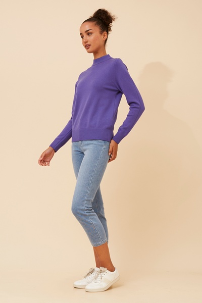 PETUNIA TURTLE NECK KNIT PULLOVER